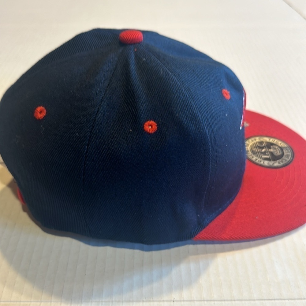 NWT Patriots baseball The Supreme Cap red blue w logo as shown one size fits all - Picture 4 of 8